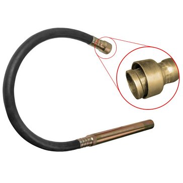 Изображение товара Вал гибкий Wortex VR155000013 CV 1512/CV 2012, 1.5 м в сборе с вибронаконечником 50 мм для вибратора 