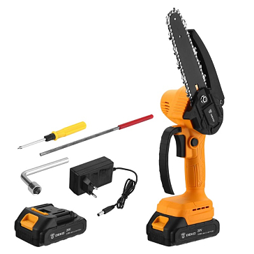 Изображение товара Аккумуляторная цепная пила Deko DKCHS 20-6 20 В 15 см