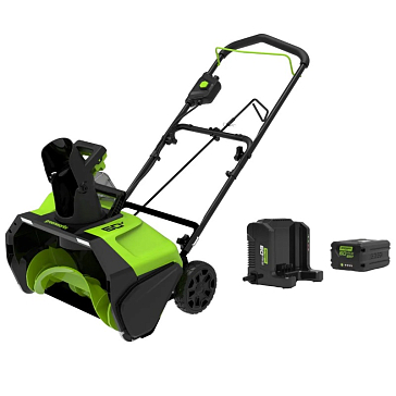 Изображение товара Аккумуляторный снегоуборщик Greenworks GD60PSTK5 60V 51 см бесщеточный