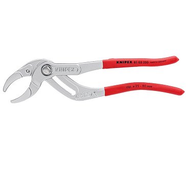 Изображение товара Клещи переставные трубные Knipex KN-8103250, зев 25-80 мм, длина 250 мм, хром