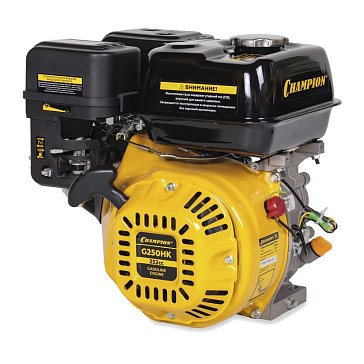 Изображение товара Двигатель Champion G250HK (8 л.с. / 5.9 кВт, 252 см³, 25.4 мм, шпонка, 16.5 кг)