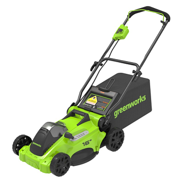 Изображение товара Аккумуляторная газонокосилка Greenworks GD40LM16X 40V 41 см
