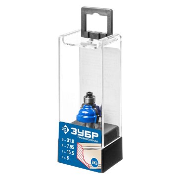 Изображение товара Фреза кромочная калевочная №7 Зубр Профессионал диаметр 31.8 мм радиус 8 мм