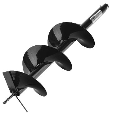 Изображение товара Шнек для грунта Denzel E-200 56024, диаметр 200мм, длина 800мм,соединение 20мм, несъёмный нож