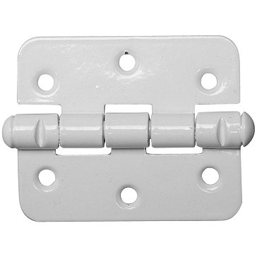 Изображение товара Накладная дверная петля Россия ПН-60 37631-60 стальная белая 60мм универсальная