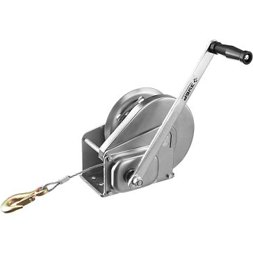 Изображение товара Лебедка ручная барабанная Зубр Профессионал 43117-0.9 (подъемная, тросовая, 0,9т, 8м)