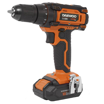 Изображение товара Аккумуляторная дрель-шуруповерт Daewoo DAA 1620Li с кейсом подсветкой 16В