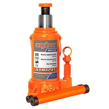 Изображение товара Домкрат гидравлический профессиональный Ombra OHT112 055414, 12 т., 210-415 мм