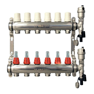 Изображение товара Коллекторная группа Valtec VTc.589.EMNX.0606, 1", 6 x 3/4", евроконус