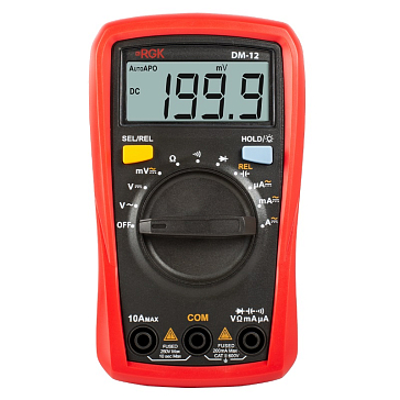 Изображение товара Мультиметр RGK DM-12 779630 (с поверкой)