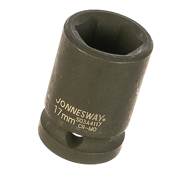 Изображение товара Ударная торцевая головка Jonnesway S03A4117 17 мм 1/2" ударная сталь