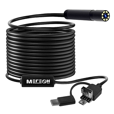 Изображение товара Видеоскоп Мегеон 33054 с длиной зонда 5 м и IP67 для работы в сложных условиях