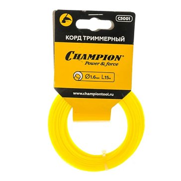 Изображение товара Корд триммерный Champion Round C5001, 1.6мм* 15м, круглый в мотке 