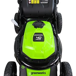 Самоходная аккумуляторная газонокосилка Greenworks 2506807 (40В, 46см, бесщеточная)