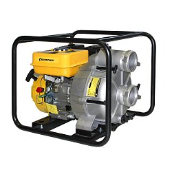 Садовая бензиновая мотопомпа Champion GTP80 (двиг. 4 такта, объем топливного бака 3.6 л, ручной стартер)