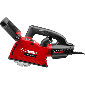 Изображение товара Электрический штроборез Зубр "мастер" ЗШ-30-1200 Т (ширина реза 3-30 мм, возможность подключения к пылесосу)