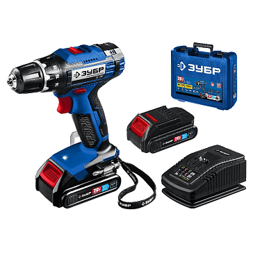 Изображение товара Дрель-шуруповерт Зубр Профессионал DL-201-22 20 В 50 Нм с кейсом