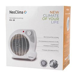 Теплоэлектровентилятор NeoClima FH-01 для обогрева помещений (напольный, 2000 вт)