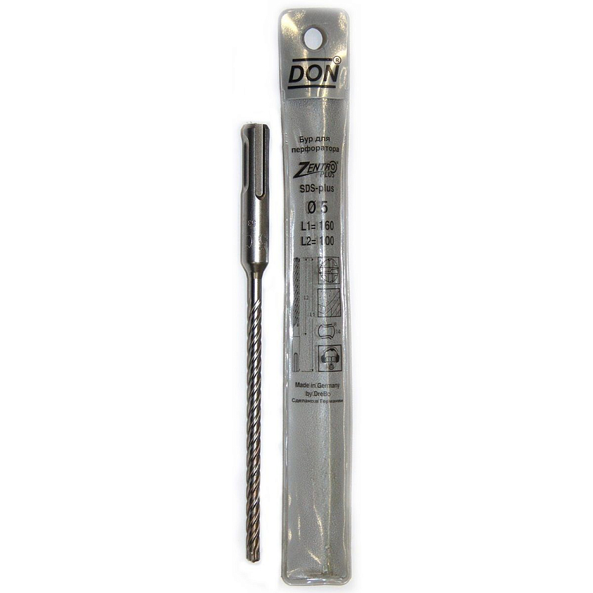 Бур Drebo ZENTRO 4381, SDS-Plus, 5x160/100 мм