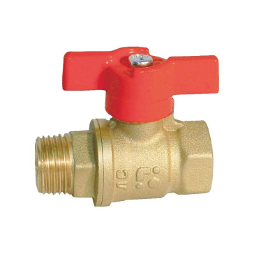 Изображение товара Шаровой кран Баз 11Б27п1 Ду 20 А31/1 с управлением бабочкой и латунным корпусом