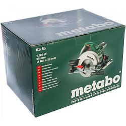 Циркулярная пила Metabo KS 55 600855000 (сетевая, диск 160 мм, посадочный диаметр 20 мм)