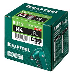 Резьбовые заклепки Kraftool 311707-04 М4, 1000 шт