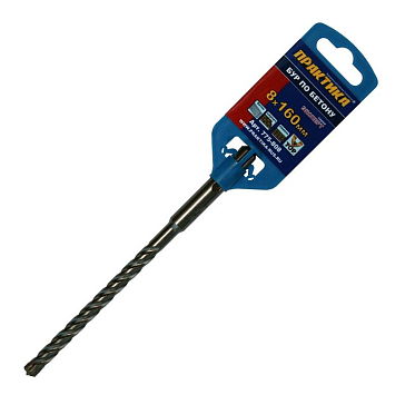 Изображение товара Бур по бетону Практика Эксперт 775-808, X-Tип, SDS-plus, 8х100/160 мм