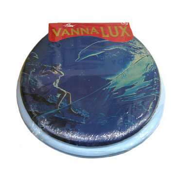 Изображение товара Мягкое сиденье для унитаза с рисунком голубое Турция