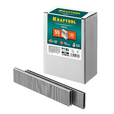 Изображение товара Набор узких скоб для степлера Kraftool 31789-25, 5000 шт