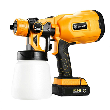Изображение товара Аккумуляторный краскопульт Deko DKSG20K2 800 мл 20 В Li-Ion