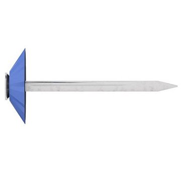 Изображение товара Гвозди декоративные Starfix SMZ1-39400-100, 1.8х32 мм синяя шляпка (100 шт в зип-локе)