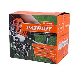 Двухтактный бензиновый триммер Patriot PT 3555ES Country (неразборный, бак 0.7 л, жесткий вал)