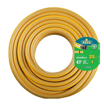 Изображение товара Поливочный шланг Rасо COMFORT 40303-1-25 (трёхслойный, армированный, 1", 25 м)