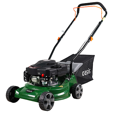 Изображение товара Бензиновая газонокосилка Oasis GB-15 (H) с травосборником и регулируемой высотой