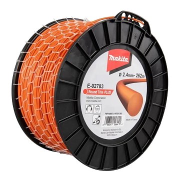 Изображение товара Триммерная леска Makita E-02783, круглая, 2,4 мм х 262 м
