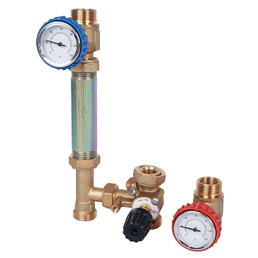 Изображение товара Насосная группа Stout SDG-0007-002001, с 3-х ходовым приводным смесителем, 3/4" без насоса