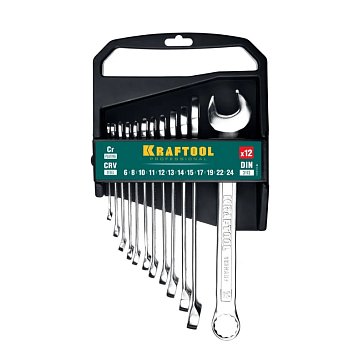 Изображение товара Набор комбинированных ключей Kraftool EXPERT 27079-H12, 6-24 мм, 13 шт