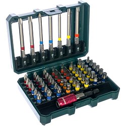 Набор бит Metabo 626702000 (длина 25/75 мм, количество 56 шт, односторонние)