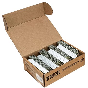 Изображение товара Гвозди Denzel 57690 90 мм 3.05 мм (RS) для пневматического нейлера, оцинкованные