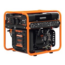 Инверторный бензиновый генератор Daewoo GDA 5600i (мощность 4.2 кВт, объем бака для топлива 13 л)