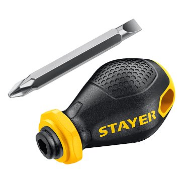 Изображение товара Отвертка переставная Stayer Hercules-Mini 2-in-1 PH2 SL6, компактная и универсальная