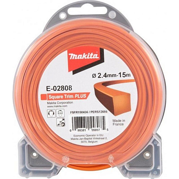 Изображение товара Триммерная леска Makita E-02808, квадратная, 2,4 мм х 15 м