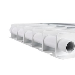 Радиатор биметаллический узкий Rommer Optima BM 500 (6 секций, боковое подключение трубы)