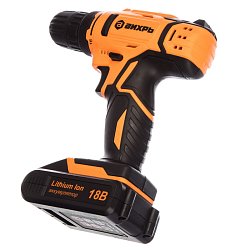 Аккумуляторная дрель-шуруповерт Вихрь ДА-18Л-2 72/14/16