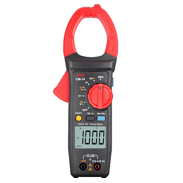 Изображение товара Клещи токоизмерительные RGK CM-14 755115 с омметром для переменного тока