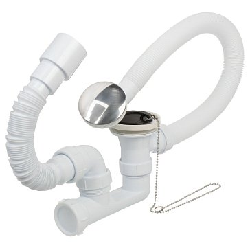Изображение товара Сифон для ванны и поддона MasterProf с горизонтальным выпуском 500 мм