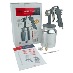 Пневматический краскопульт Fubag Basic S750/1.5 HP 110102 (вес 1.1 кг)