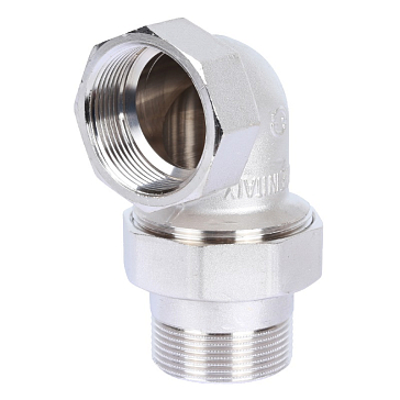 Изображение товара Американка угловая Stout SFT-0057-000114 ВН, 1"1/4, уплотнение под гайкой o-ring кольцо, никелированное