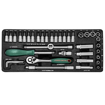 Изображение товара Набор головок торцевых Jonnesway S04H2141S, 1/4 DR 4-13мм