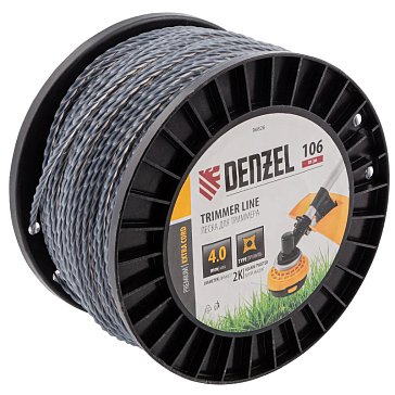 Изображение товара Леска для триммера Denzel EXTRA CORD 96826 4,0мм х 106м